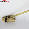 GutenTop High Quality Brass color Forged male thread water tank floating ball valve